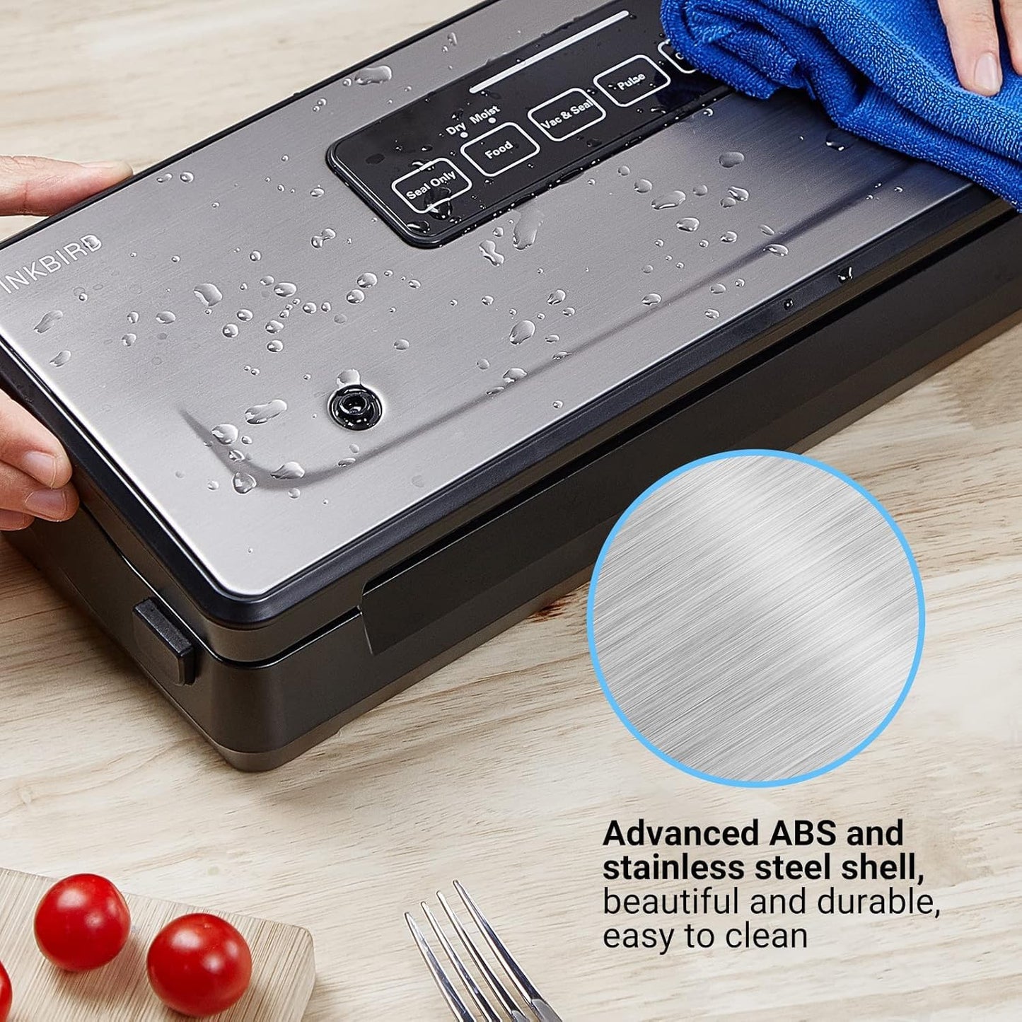 Inkbird INK-VS02 Compact Automatic Food Vacuum Sealer up to 11.8 Inch Bags NEW