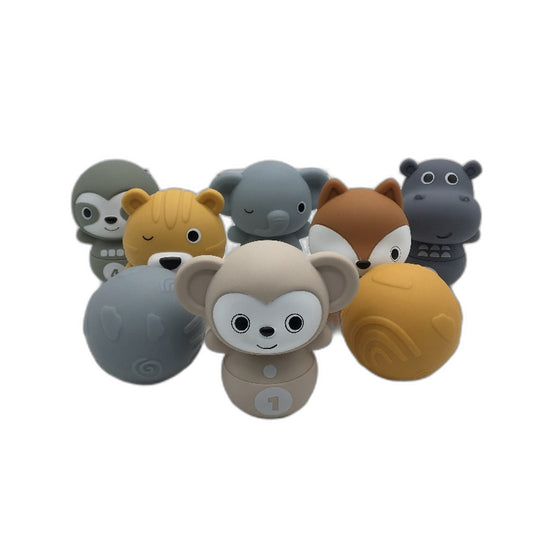 Bowl-A-Rama Zoo Animal Rollers Bowling Game Set Ages 6 Months Plus NEW