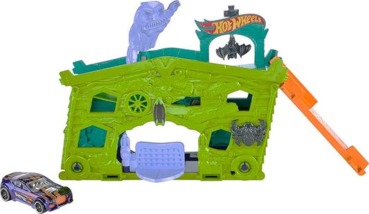 Hot Wheels City Ghost Garage Action Toy Car Fold Out Play Set Ages 4 Plus NEW