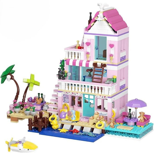 MindBox K291 1020pcs Seaside Beach House Villa Mini Building Block Set NEW