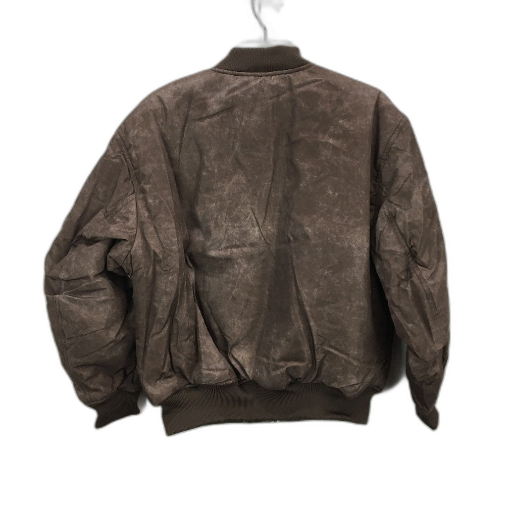Stussy Nylon Light Brown Classic Bomber Jacket Ladies Size AU 8 NEW