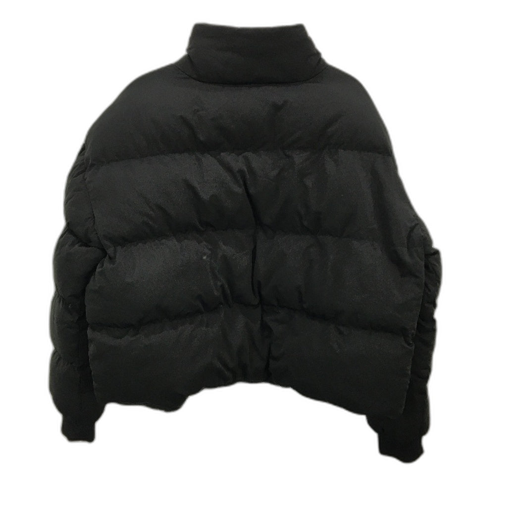 Stussy Graffiti Black High Neck Cropped Puffer Jacket Ladies Size AU 14 NEW