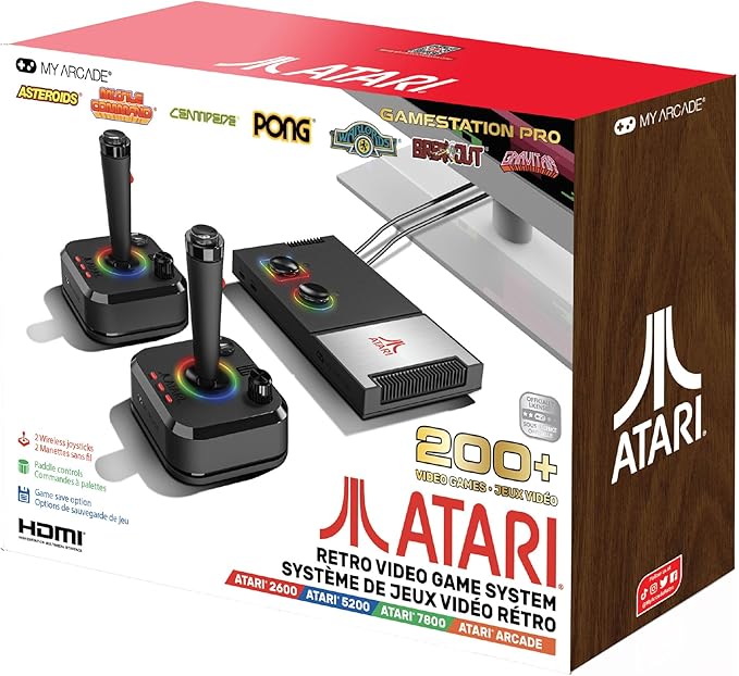 My Arcade Atari Over 200 Plus Retro Video Game System Gamestation Pro EU Ver NEW