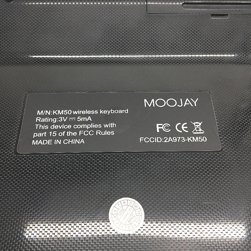 Moojay Wireless Full Sized Ultra Slim Keyboard and Mouse Combo in Silver DEMO