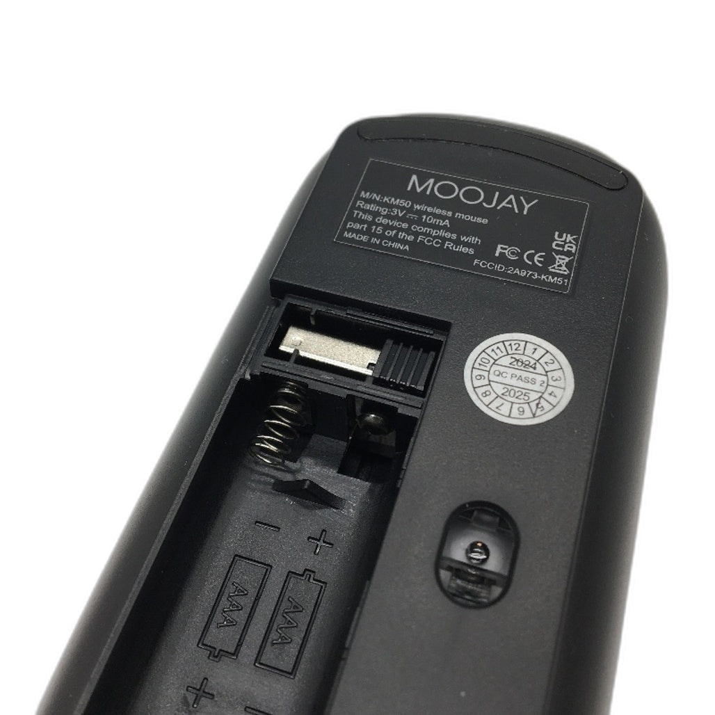 Moojay Wireless Full Sized Ultra Slim Keyboard and Mouse Combo in Silver DEMO