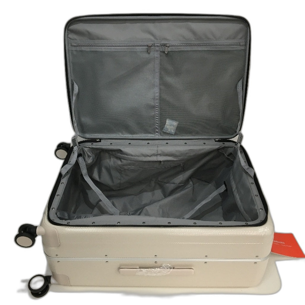 Hanke 26 Inch Beige Travel Luggage Hard Case Suitcase Spinner Wheels NEW