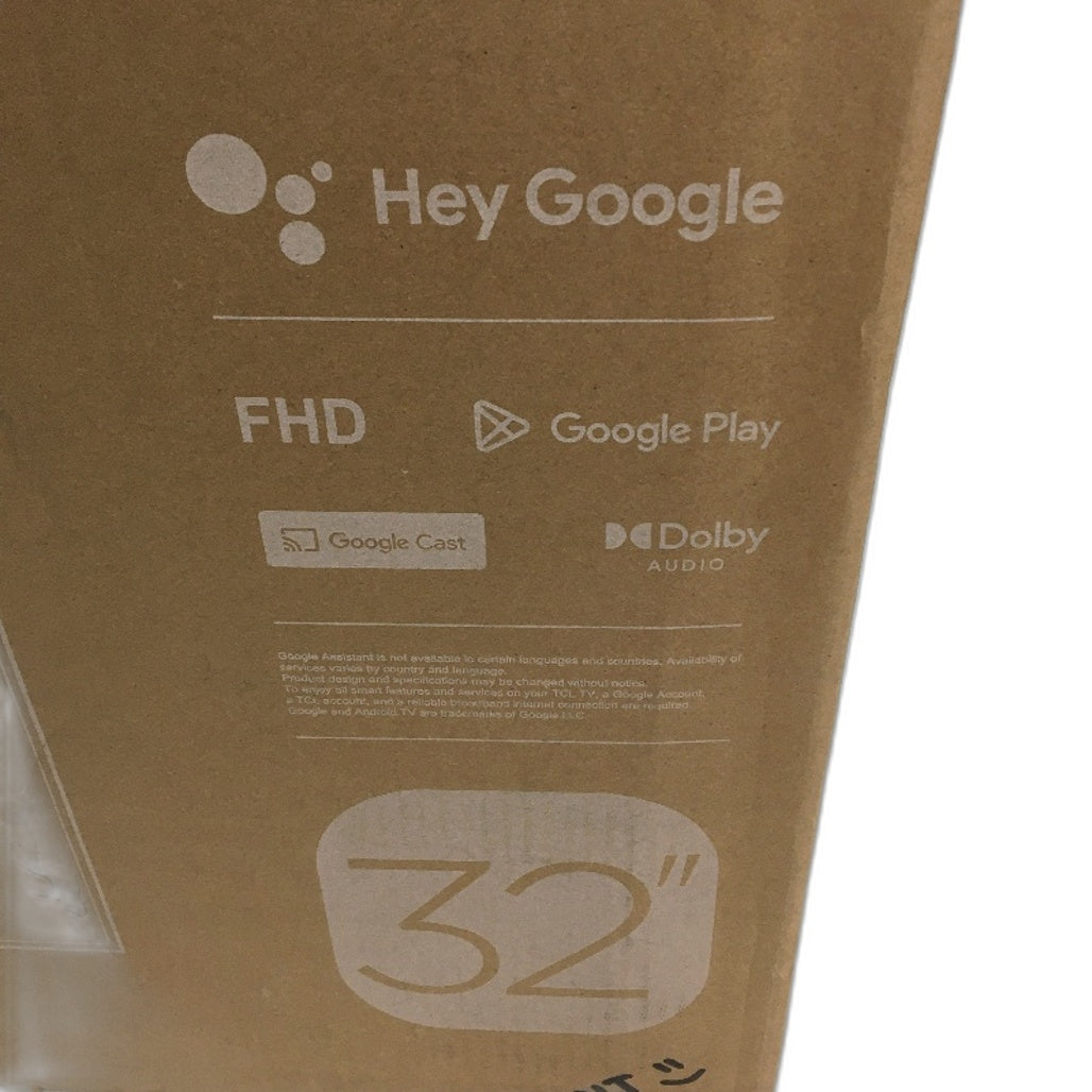 TCL 32 Inch HDR FHD 1080p Dolby Audio Ultra Slim Smart Android TV - EU Plug NEW