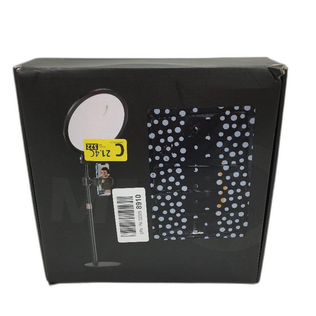 Rimposky 10.5 Inch Desk Ring Light with Adjustable Stand and Phone Holder NEW