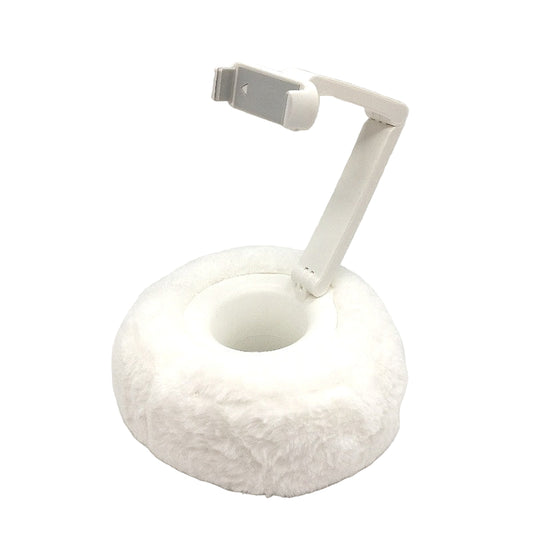 Ledetech White Mini Pillow 360 Rotating Stand Tablet Phone Holder for Bed NEW