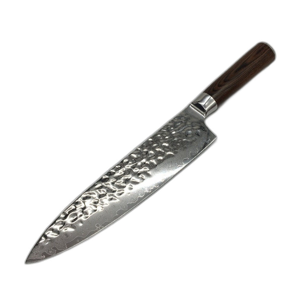 Souped Up Recipes 3 Piece VG-10 Damascus Steel Silver Kitchen Knife Set NEW