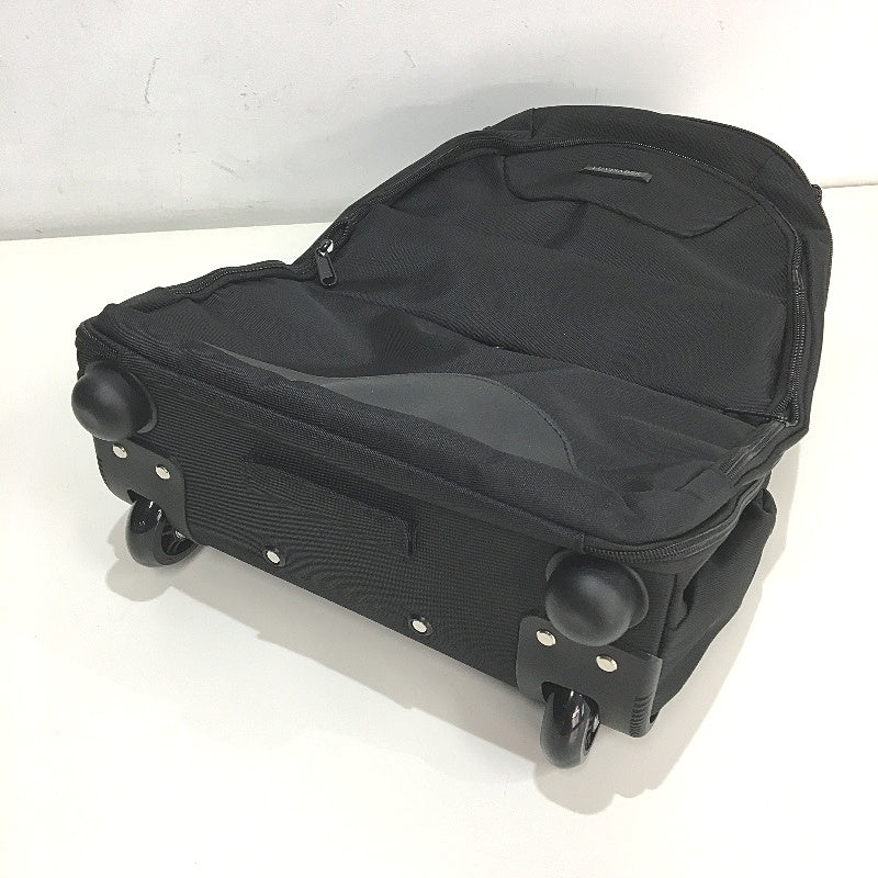 LUYISABER Black Carry On Travel Bag On Wheels Backpack Telescopic Handle NEW