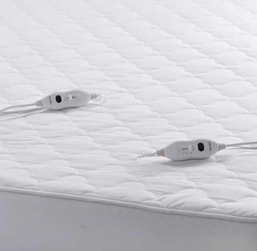 Dreamaker White Detachable Control Cotton Quilted Electric Blanket DOUBLE NEW