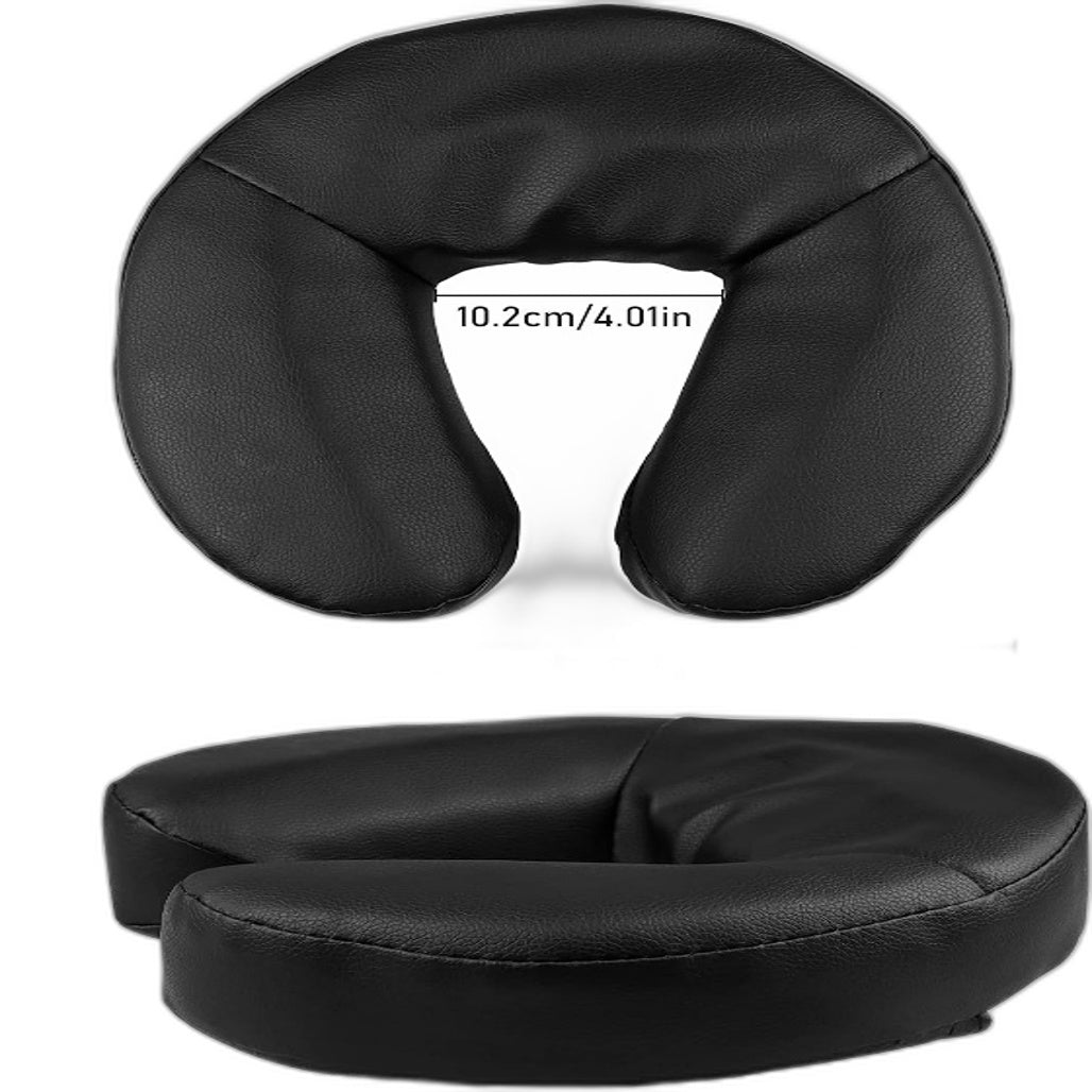 Kalolary Black Universal Crescent Headrest Massage Table Face Cradle NEW