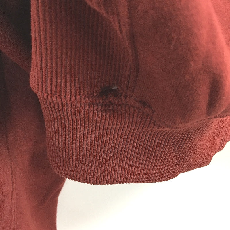 Subtitled Originals Rust Red Hooded Crop Short Zip Up Jumper Ladies Size XS NEW