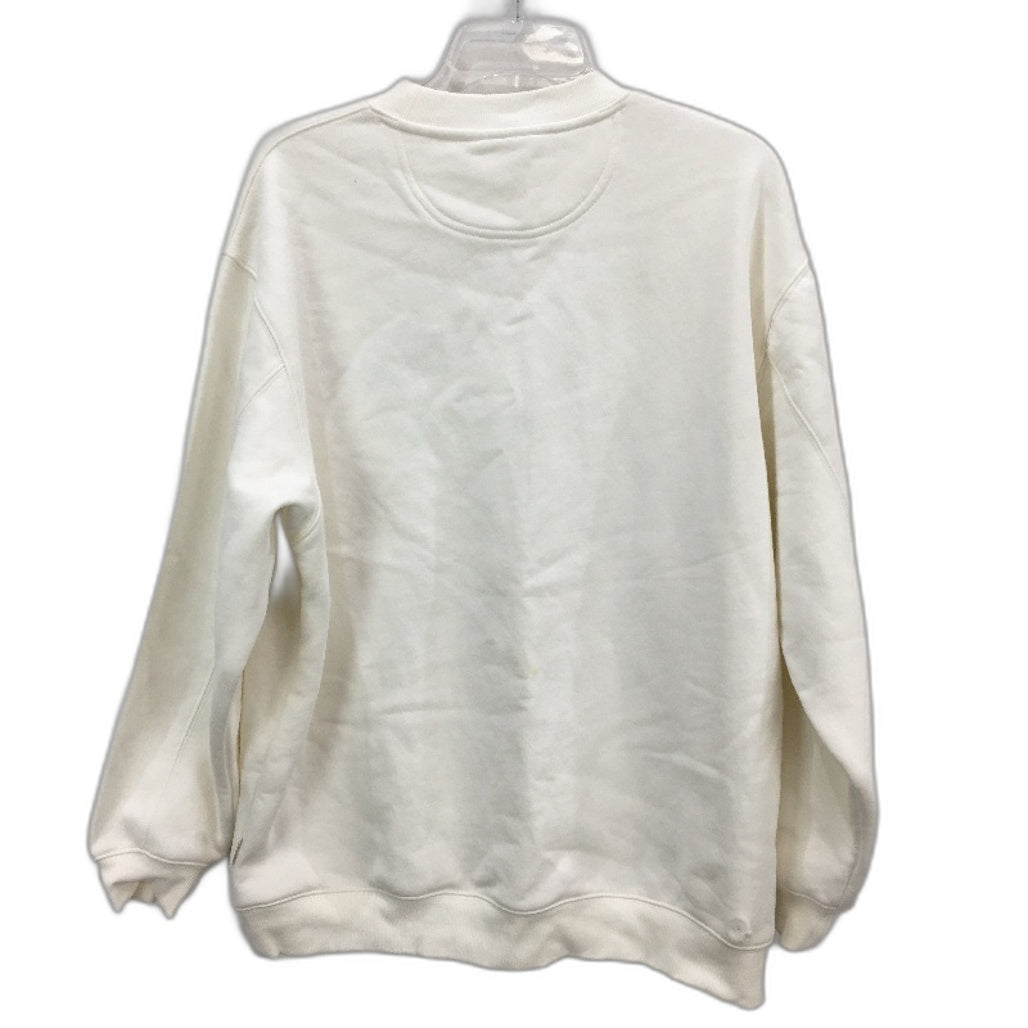 Subtitled Originals White Classic Fleece Crew Neck Jumper Unisex Size Small NEW