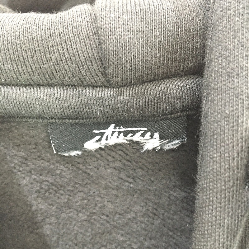 Stussy Dark Grey NYC Crew Long Sleeve Hooded Jumper Mens Size Large/XL NEW