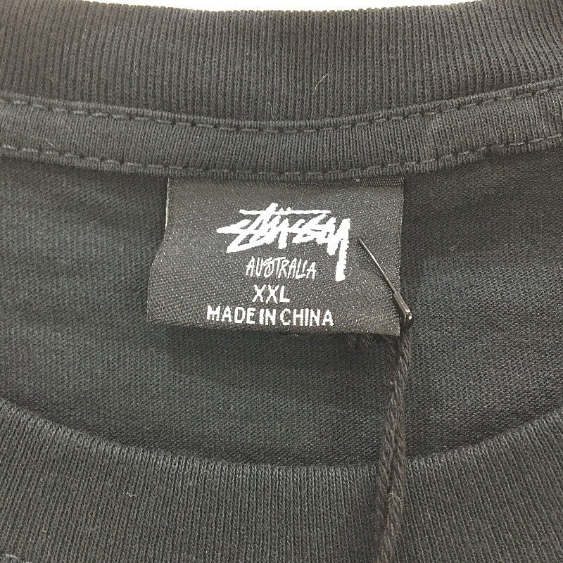 Stussy Fire Dice Classic Black White Logo Printed TShirt Mens Size 2XL NEW