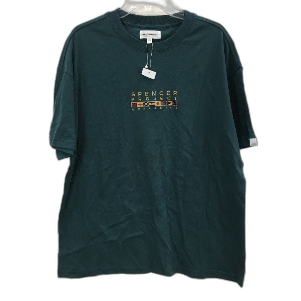 Spencer Project Regatta Teal Alpine Wordwide Logo Classic TShirt Mens Size L NEW