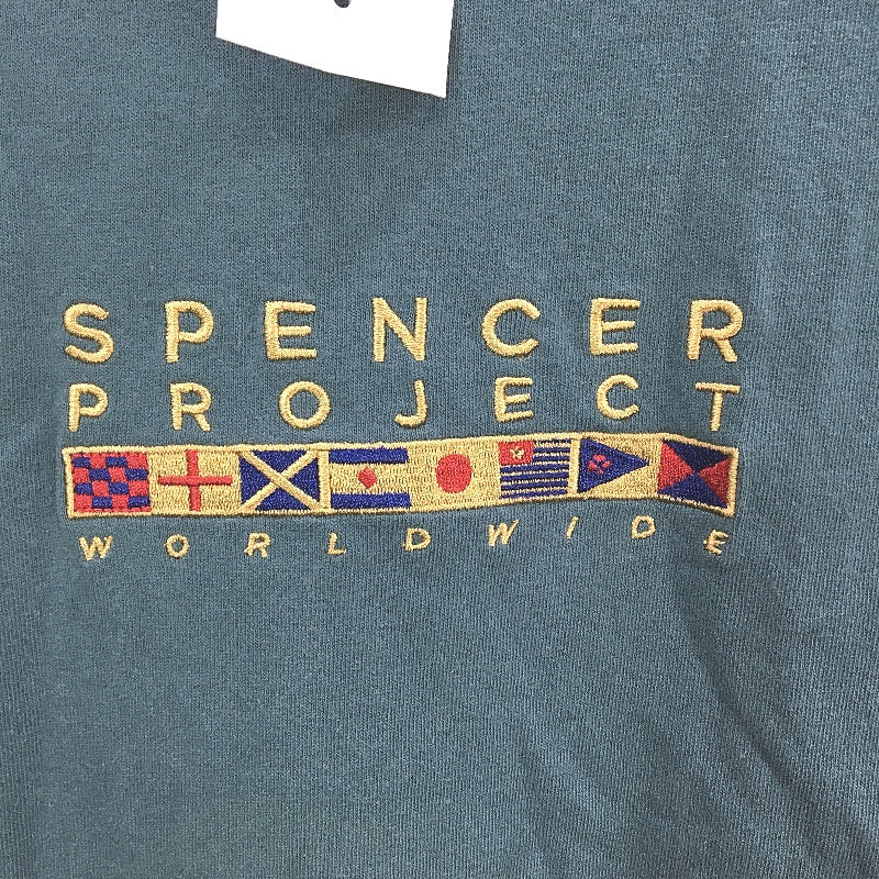 Spencer Project Regatta Teal Alpine Wordwide Logo Classic TShirt Mens Size L NEW