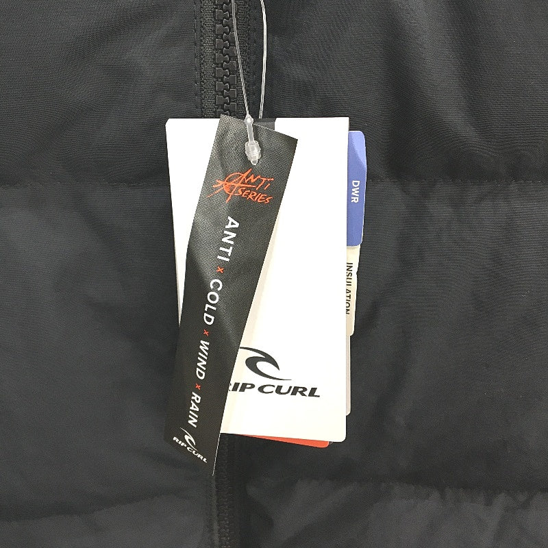 Rip Curl Black Anti Series Elite Hi Loft 600+ Down Hooded Puffer Coat Size S NEW