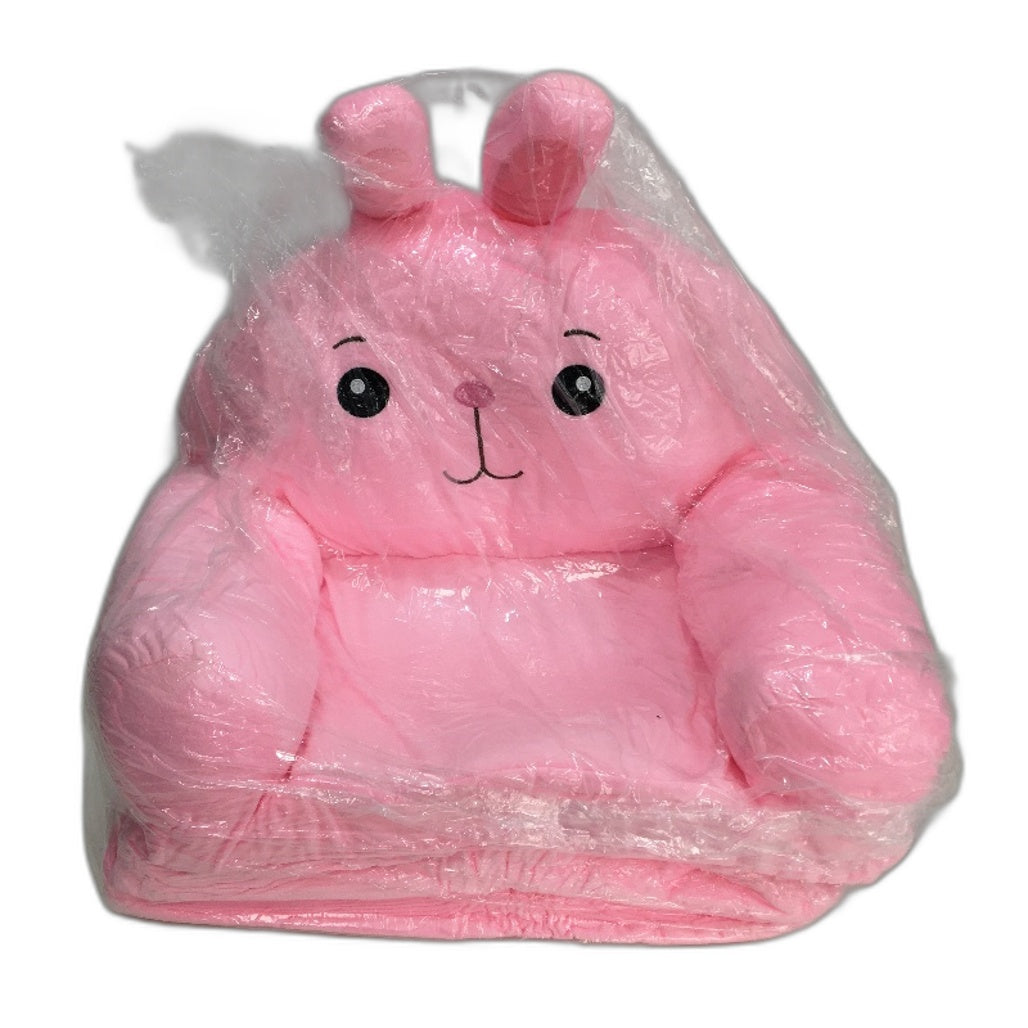Pink Rabbit 2 in 1 Foldable Soft & Plush Children Couch Flip Open Sofa Bed NEW