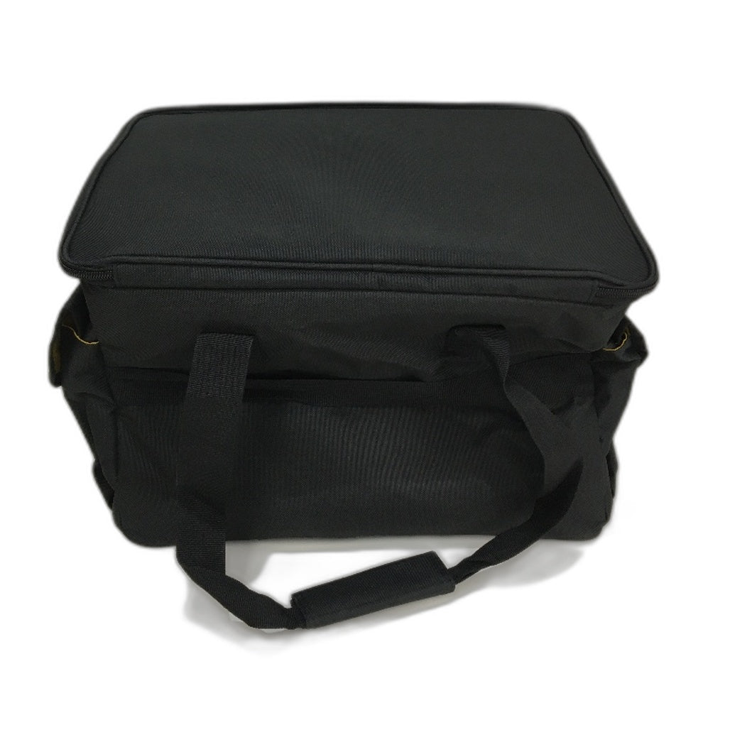 Black Large Electrical Cable File Bag With 6 Dividers, Labels & Cable Ties NEW