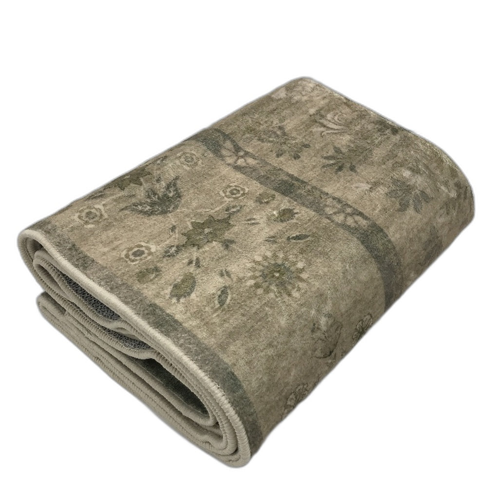 Jinchan Vintage Style Floral Printed Pattern Area Rug Floor Mat For Home Indoor