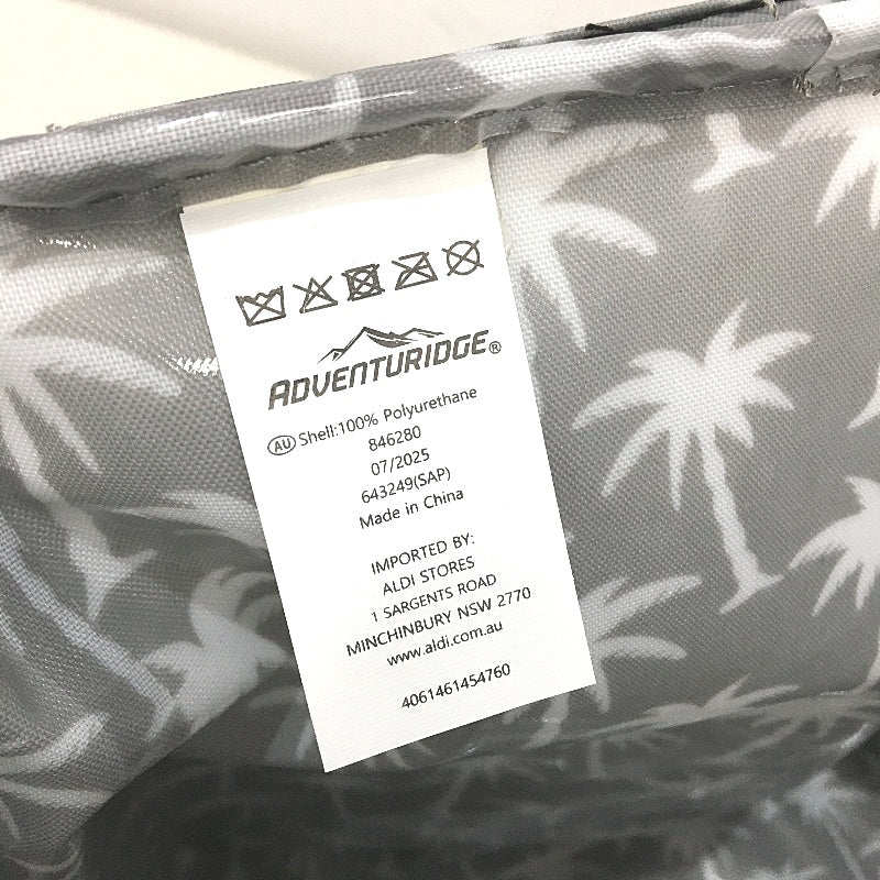 Adventuridge Bucket Insulated Cooler Backpack With Palm Tree Print Lining NEW