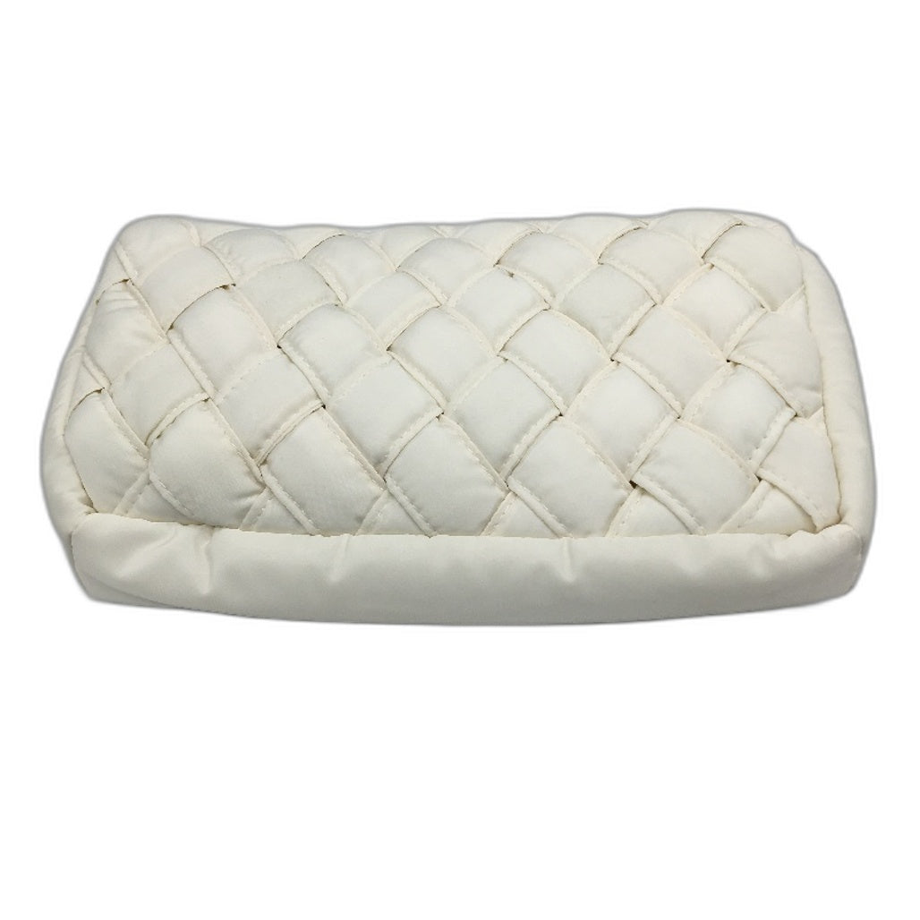 Serra White Quilted Crossbody Bag With Adjustable Straps Magnetic Closure New