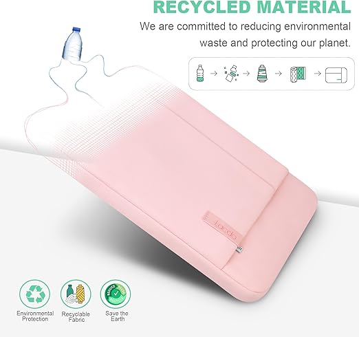 Lacdo 15.6 Inch Universal Laptop Sleeve Bag Protective Notebook Case Pink NEW