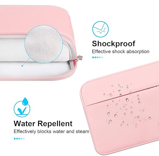 Lacdo 15.6 Inch Universal Laptop Sleeve Bag Protective Notebook Case Pink NEW