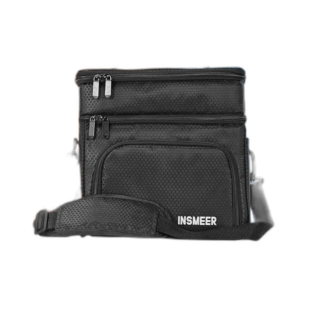Insmeer 16L 2 Decks Insulated Lunch Cooler Bag Leakproof With Shoulder Strap NEW