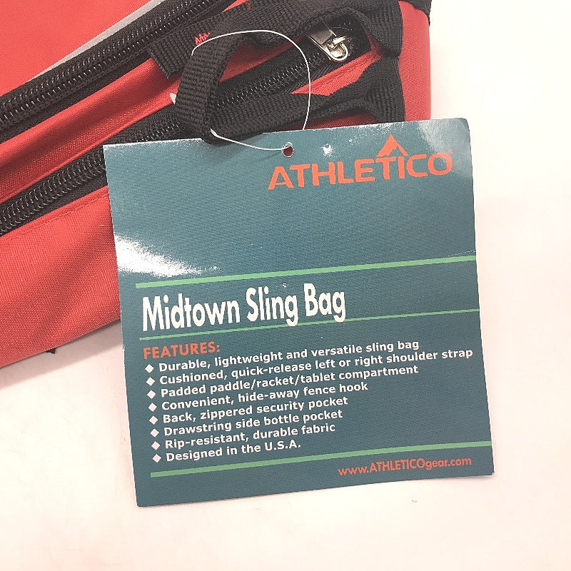 Athletico Midtown Sling Bag Crossbody Backpack For Pickleball Tennis Racketball
