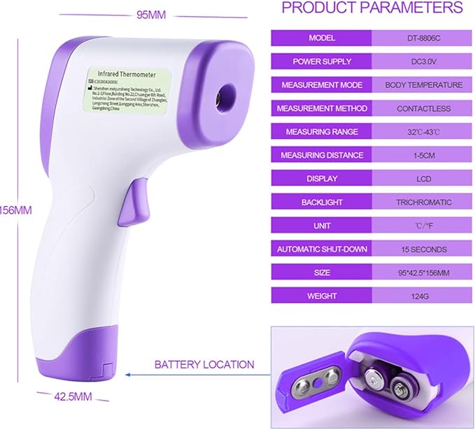 Digital Infrared Non Contact Thermometer Fast Accurate For Body Food Objects NEW