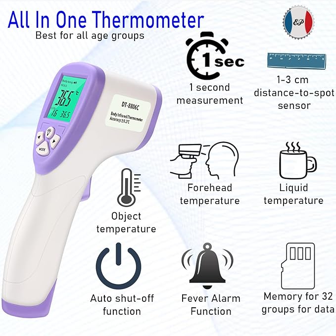 Digital Infrared Non Contact Thermometer Fast Accurate For Body Food Objects NEW