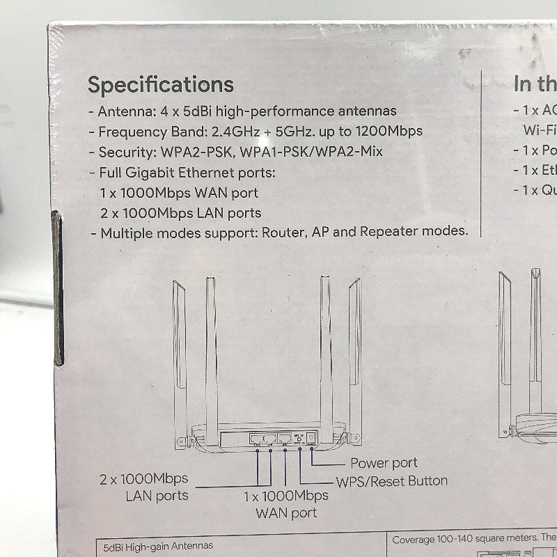 WAVLINK AC1200 Dual Band Full Gigabit WiFi Router 2 4GHz Up To 1200Mbps NEW