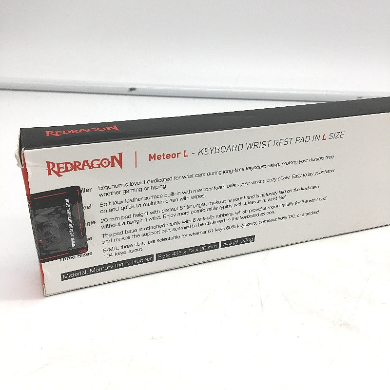Redragon Meteor Standard Computer Keyboard Wrist Rest Pad Ergonomic Memory Foam