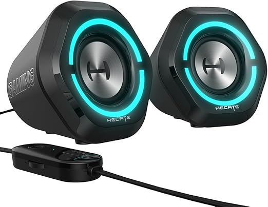 HECATE By Edifier G1000 Gaming Dual Speaker Stereo System RGB Light Effect Black