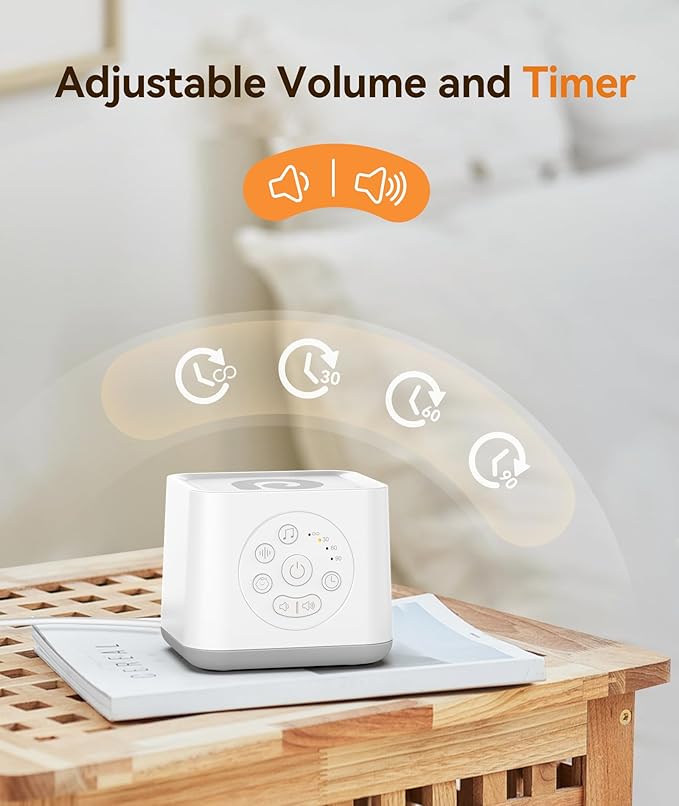 Dreamegg White Noise Sleep Sound Machine Natural Soothing Lullabies With Timer