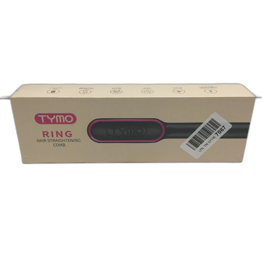 Tymo Ring Hair Straightening Comb Fast Heating 5 Temperature Levels Auto Off NEW