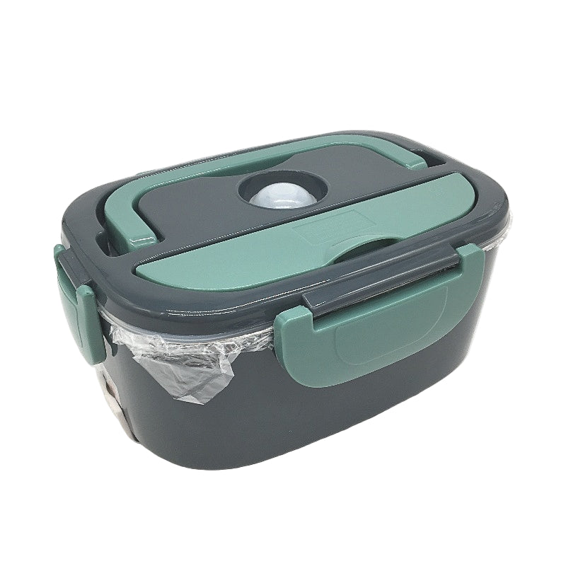 1.5L Electric Bentou Lunchbox with Insulated Carrybag in Grey Green NEW