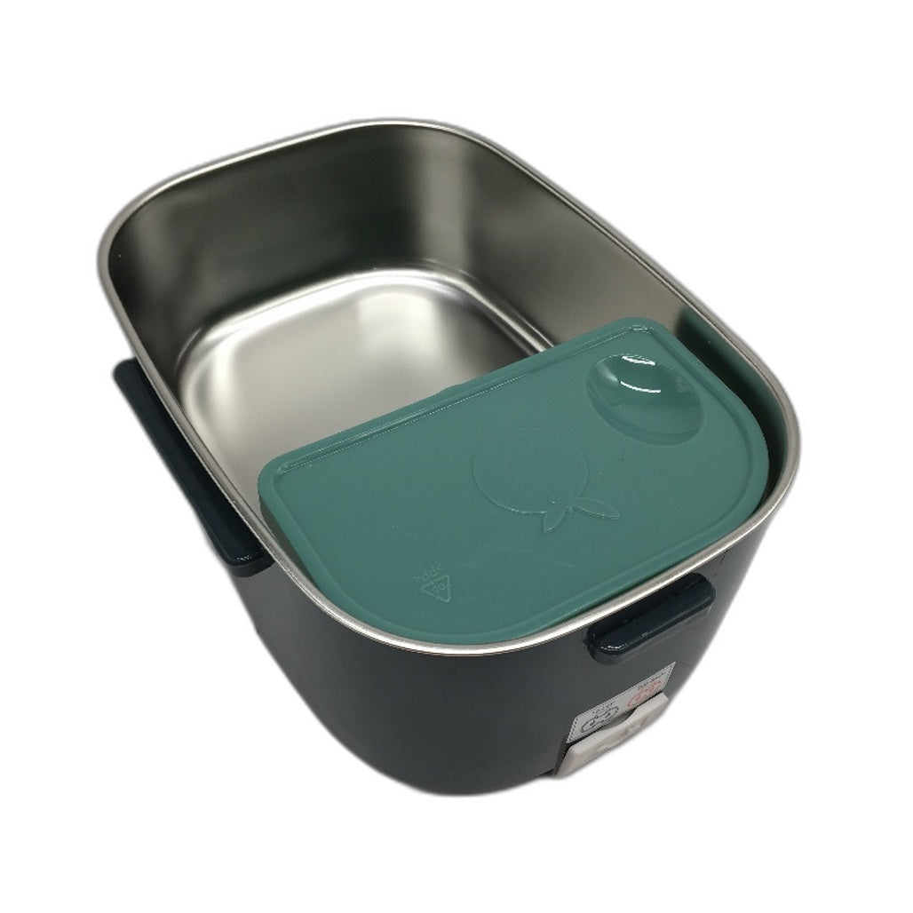 1.5L Electric Bentou Lunchbox with Insulated Carrybag in Grey Green NEW