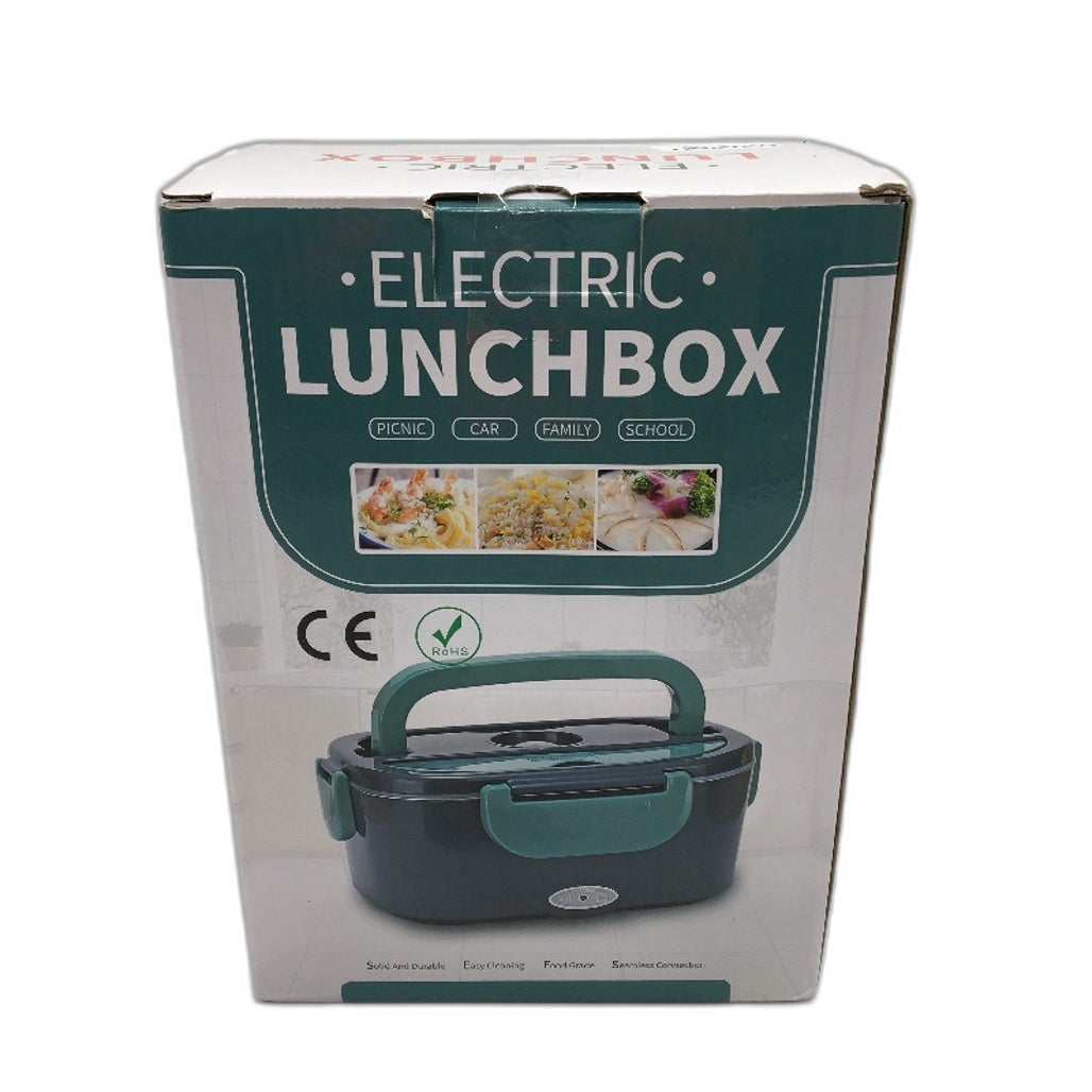 1.5L Electric Bentou Lunchbox with Insulated Carrybag in Grey Green NEW