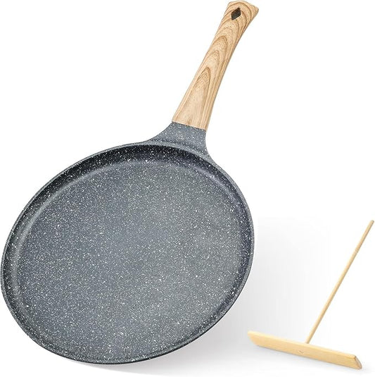 28cm Non Stick Crepe Griddle Aluminum Pan with Wooden Spreader DEMO