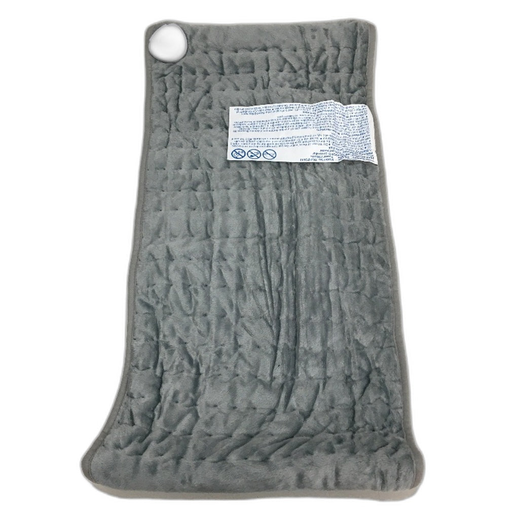 Soft Fleece 5 Heat Setting Light Grey Body Heating Pad 60x30cm NEW