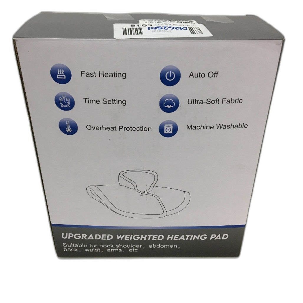 Blue Soft Fleece Weighted Heating Pad for Neck and Shoulder 42x58cm NEW