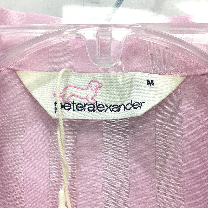 Peter Alexander Satin Touch Pink Stripe Long Sleeve PJ Set Ladies Sz Medium NEW