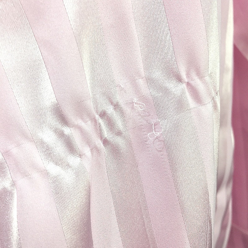 Peter Alexander Satin Touch Pink Stripe Long Sleeve PJ Set Ladies Sz Medium NEW