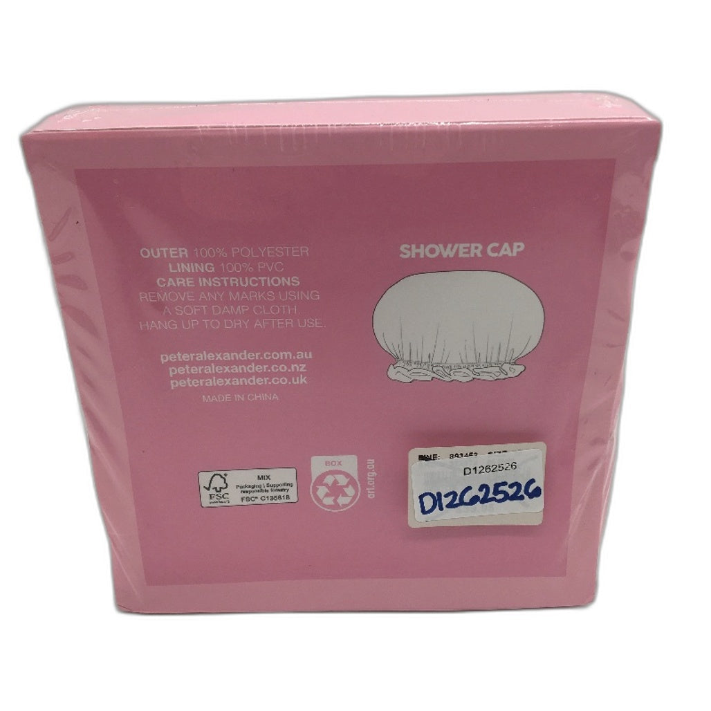 Peter Alexander Fight the Frizz Blue Penny Pattern Shower Cap One Size NEW