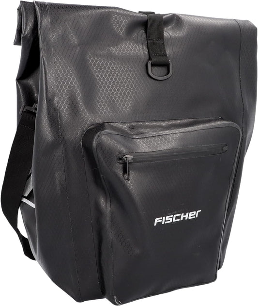 Fischer Terra Plus 30L Quick Lock Waterproof Black Pannier TPU Bike Bag NEW